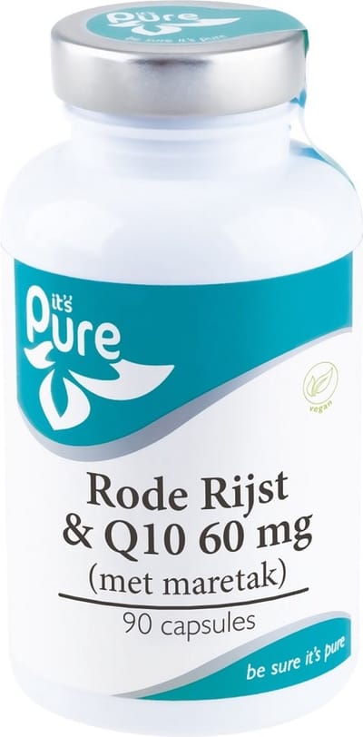 It's Pure Rode Rijst Q10 met Maretak 90 capsules