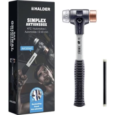 Halder SIMPLEX-Aktionsbox KFZ 3749s001 Kunststof hamer Terugslagvrij 2400 130 mm 1 stuk(s)