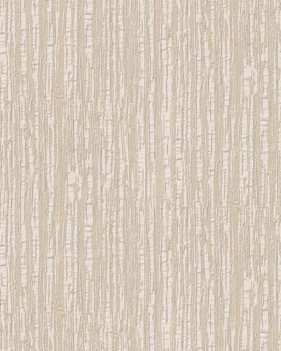 Strepen behang Profhome DE120081-DI vliesbehang hardvinyl warmdruk in reliëf gestempeld tun sur ton glanzend ivoor wit 5,33 m2