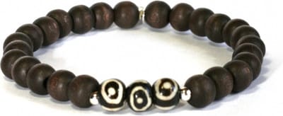 Heaven Eleven Men - Hout Tibetaanse kraal 8mm- 21cm