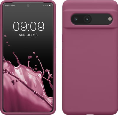 kwmobile telefoonhoesje geschikt voor Google Pixel 7 - Hoesje met siliconen coating - Smartphone case in orchidee paars