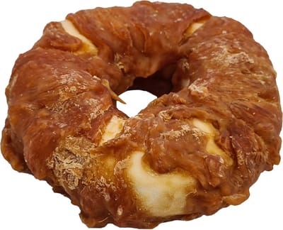 Hondensnackie Rawhide Donut met Kip XS – 50 Gram – 20 stuks in de verpakking van 1 kilo: De Perfecte Beloning voor Kleine Fijnproevers