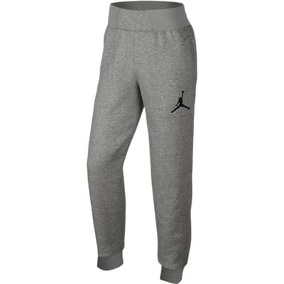 Jordan Effen Logo Geborduurd Geribbelde Joggingbroek Heren bottoms Grijs 696205-063 XS gray