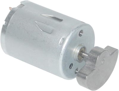 DC Motor - Vibratiemotor - Machineonderdeel Vervangen - Grote Offset Gewicht - 24V 3000RPM - Zilverkleurig
