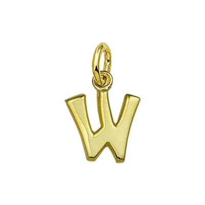 The Jewelry Collection Hanger Letter W - Goud