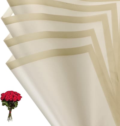 Cadeaupapier, 20 vellen gouden rand waterdicht boeket papier wrap bloemist benodigdheden verpakking bloemen papier voor bruiloft DIY Craft Valentijnsdag Moederdag, goud