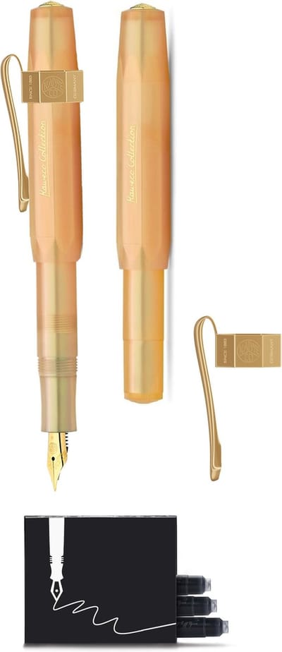 Kaweco - Collection Apricot Pearl - MEDIUM - Vulpen - met clip - Limited Edition - met extra doosje vullingen