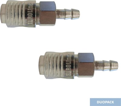 CriKo snelkoppeling voor compressor - Orionkoppeling met 8 mm slangpilaar - Orion - Max 16 bar - 2 stuks