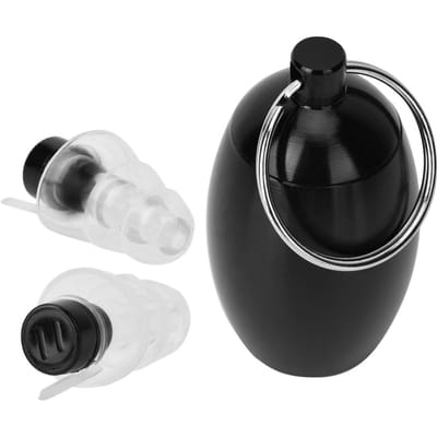 Bouchons d'oreilles anti-bruit Musique Sûrs Protection Auditive Haute Fidélité Noir noir