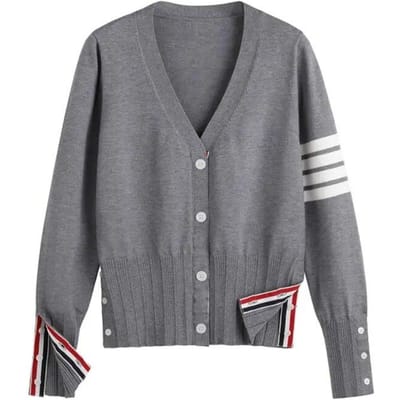 Gebreide Koreaanse herfstkleding trui Hoge kwaliteit kleding Damesvest met lange mouwen Meisjesmode Winter Gebreide Y2K-tops One size gray