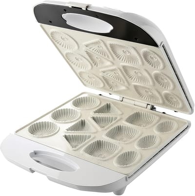 Elektrische Koekjesmachine - Koekjesbakker Wafelmaker - Thuis Bakken Feest - 1400W Kracht Wafels Koekjes - 13 Koekjes Tegelijk - Wit