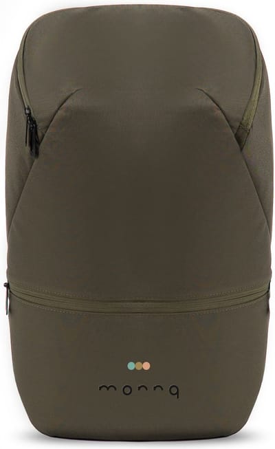 Monnq - Rugzak - Rugtas - Schooltas met laptopvak Jeronimo Schooltas 15,6 inch Laptoprugzak Heavy Green