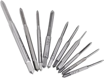 Complete Set van Mini Metrische HSS Draad Tap Kit met 10 Stuks voor Hout, Kunststof en Metaal Bewerking