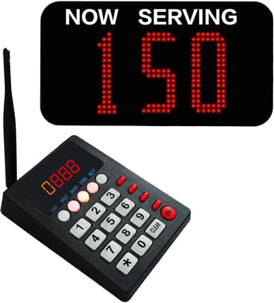 Draadloos Oproepsysteem - Pager Systeem - Klantenservice Verbeteren - 150 Meter Bereik - 29x15.5x4cm