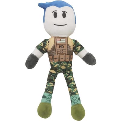 Roblox Knuffel Militair Stijl Gevulde Pop Spelkarakter Zacht Cartoon Model Voor Spel Fans Verjaardagscadeau Kamer Decoratie 35cm white