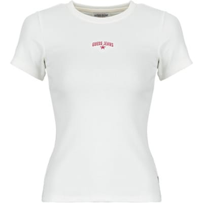 Guess  T-shirt Korte Mouw GJ SS CN RIB EMBRO