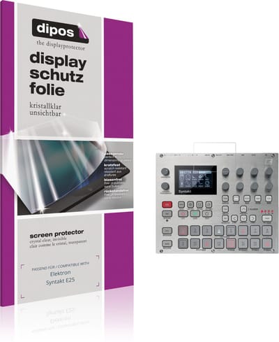 dipos – 2x Beschermfolie geschikt voor Elektron Syntakt E25 | Krasbestendige & heldere Screenprotector Ultra-Thin