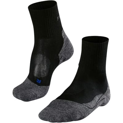FALKE TK2 Cool Short anti-blaar dik lyocell functioneel materiaal wandelsokken heren zwart - maat 39-41