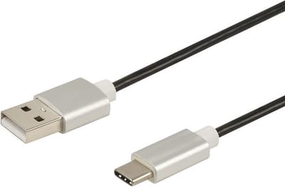 Erard 722449 USB-kabel 1 m USB C USB A Zwart