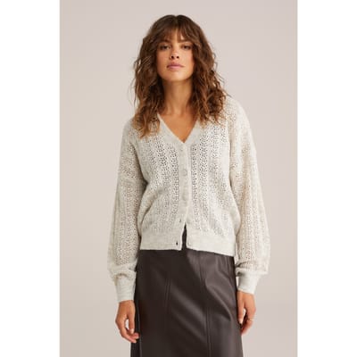 We Fashion Knitted Cardigan Beige Größe: 3XL | Jacken Outlet | Damen | Braun