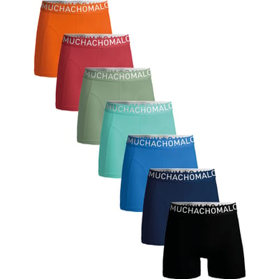 Muchachomalo Boxershorts Heren – 7 Pack – 95% Katoen – Normale Lengte – Heren Ondergoed – Onderbroeken Heren