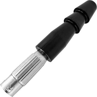 XLR Mannelijke Connector - Adapter Kabel - Machine Koppelen - Vergrendeling Bevestiging - 56 x 18 cm - Zwart Zilver