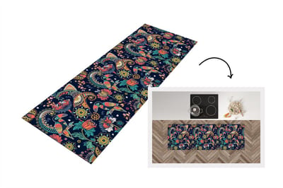 Keukenloper - Loper keuken - Toekan - Vogel - Regenboog - Jungle - Patroon - 150x50 cm - Keukenloper vinyl