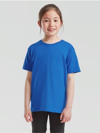 Fruit Of The Loom Iconisch 150 T T-shirt voor meisjes Azul - 3-4 Años