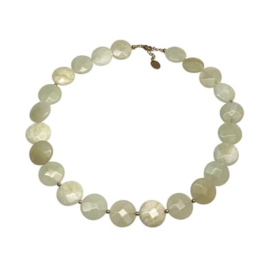 FlowJewels - statement ketting - kralenketting - jade