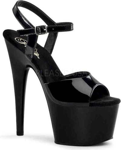 EU 40 = US 10 | ADORE-709 | 7 Heel, 2 3/4 PF Ankle Strap PF Sandal