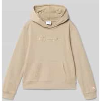Hoodie van Katoenmix met Geborduurd label