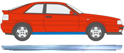 Reparatie dorpel voor Volkswagen Corrado 1987-1995 / Links = Rechts