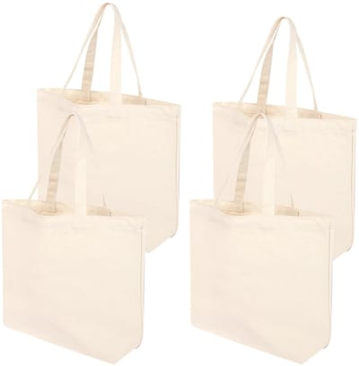 Cosensi- Katoenen Tas 40x35cm - Opvouwbaar - Jute Tas - Onbedrukt - Voor Schilderen - Voor Sport en Winkelen