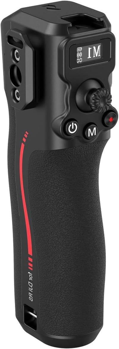 Handgreep met Follow Focus voor DJI RS 2, RS 3 Pro, RS 4 en RS 4 Pro Gimbal Stabilizer, met 1/4"-20 bevestigingsgaten en cold shoe, maximaal draagvermogen 2 kg, ideaal voor videoproductie en fotografie
