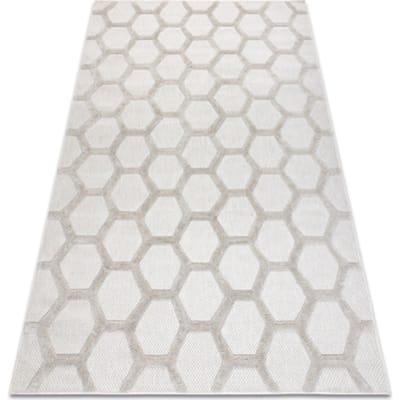 Kleden Rugsx Tapijt SANTO SISAL 58391 honingraat beige 80x150 cm