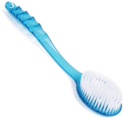 Bad Borstel met Lange Steel en Scrubber - Huid Massage Douche Borstel - Body Borstel Voor Rug Peeling - Badkamer Accessoires