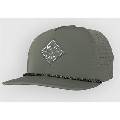 Salty Crew Long Range Snapback Pet Groen Man