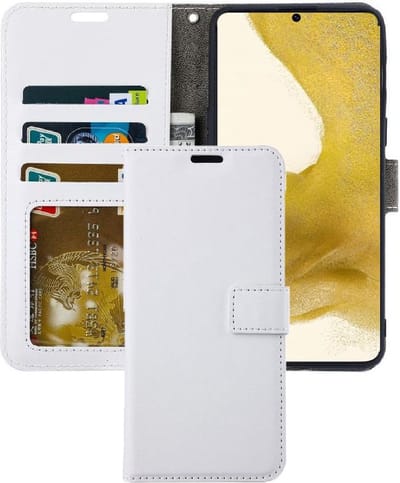Portemonnee Book Case Hoesje Geschikt voor: Samsung Galaxy S22+ S906 wit