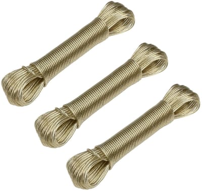 Benson Waslijn incl. 13 knijpers - 3x - elastisch van 190 tot 330 cm - met haken