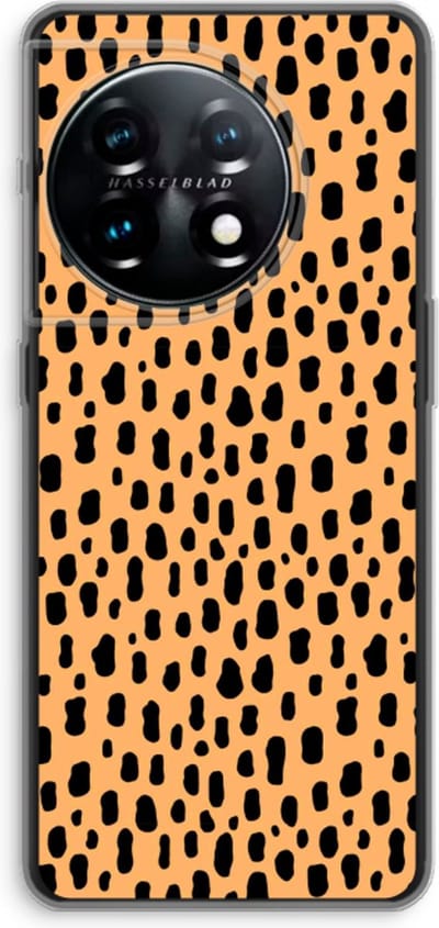 Case Company® - Hoesje geschikt voor OnePlus 11 hoesje - Panter - Soft Cover Telefoonhoesje - Bescherming aan alle Kanten en Schermrand