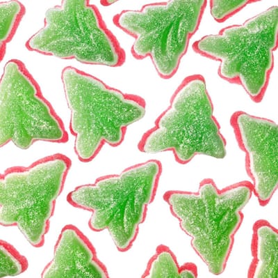 Confiserie Thijs Tricolore kerstboompjes - snoepjes in de vorm van een kerstboom (fruitsmaak) - 1KG
