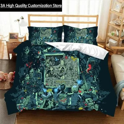 Z-Zelda Patroon Dekbedovertrek Kussensloop Beddengoed Twee- of Driesets Meerdere Maten Dekbedsets Dekbedovertrek Beddengoedsets EU King(240x220cm)