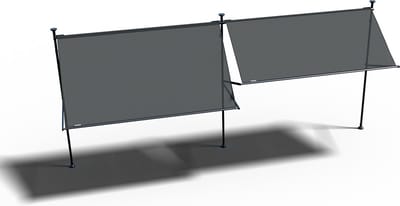 Platinum Sun & Shade – Flex frame koppelstuk – Schaduwoplossing voor balkon – Geschikt voor Platinum Sun & Shade rolgordijnen