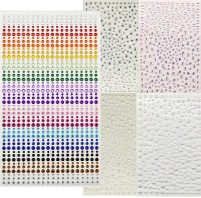YYchan Glitter steentjes - Glitter steentjes gezicht -2200 kleurrijke strass - Creëer opvallende en sprankelende make - steentjes in 3 maten - zelfklevend en langdurig voor festivals & carnaval