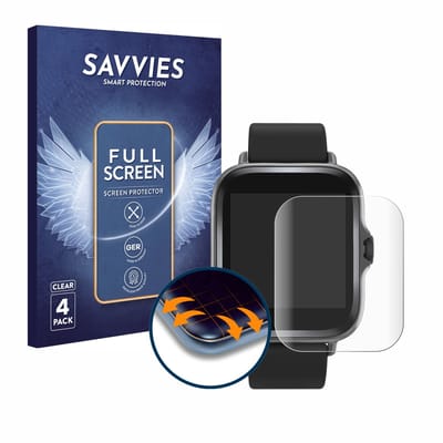 Savvies - Screenprotector voor Denver SWC-156 - Folie Beschermfolie transparant volledig dekking 4 Stuks