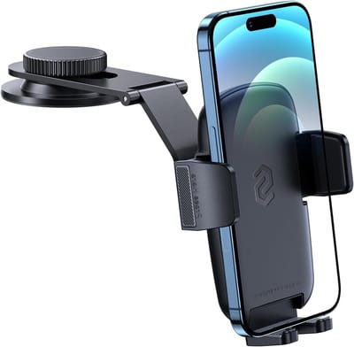 Universele Telefoonhouder voor Dashboard en Tesla Scherm, Super Stabiele Houder met Vouwbare Aluminium Arm, Geschikt voor iPhone 16 Pro Max, 15, 14, 13, 12 en Alle Smartphones