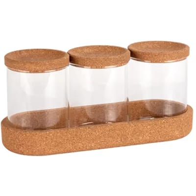 Wenko Badkameropberger Apiro - Organizer - Met Deksel - Transparant - 26x12x9,5cm