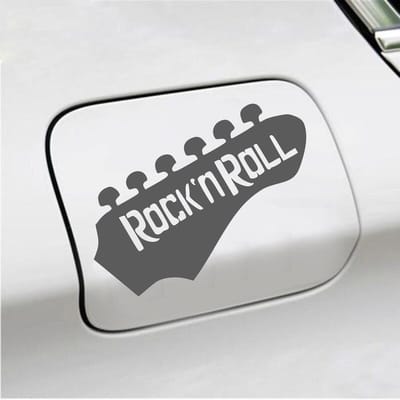 Bumpersticker - Rock N Roll - 10,7 X 14,8 - Antraciet