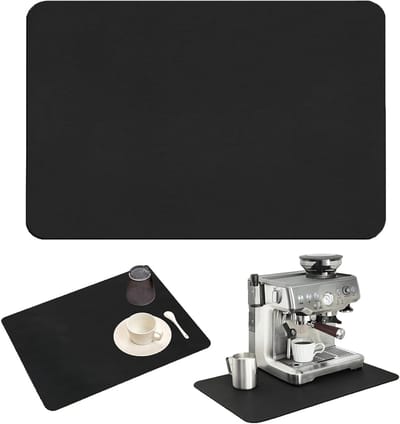 Druppelmat voor Koffiemaker, 60 x 50 cm, Sneldrogend, 4 mm, Super Absorberend, Ideaal voor Koffietafels en Keukens