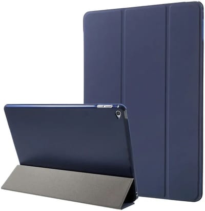 Tablet Hoes geschikt voor de Apple iPad 9.7 2017 / 2018 / Air (2) | Book Case met Standaard | Kunstlederen Beschermhoes | Tri-fold | Blauw
